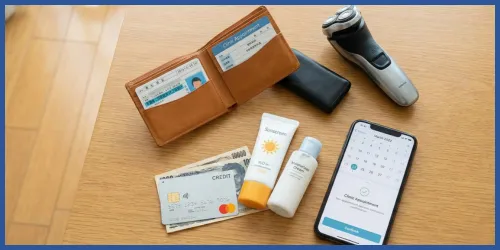 脱毛当日の持ち物リスト