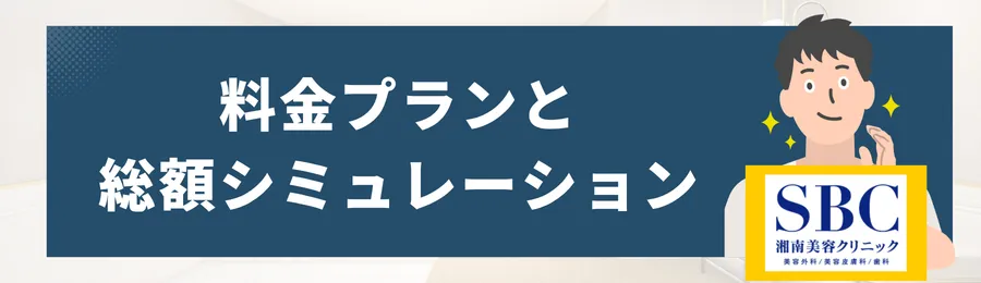 湘南美容外科の料金プランと総額シミュレーション