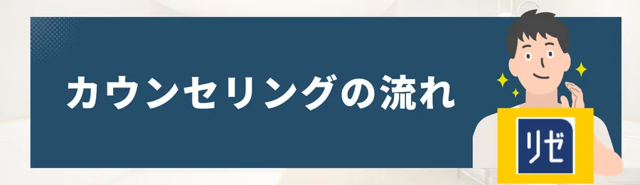 メンズリゼのカウンセリングの流れ