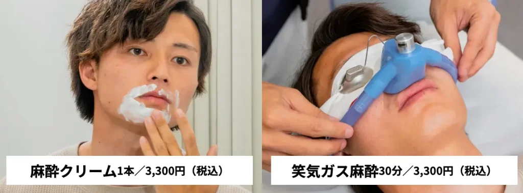 メンズリゼの麻酔