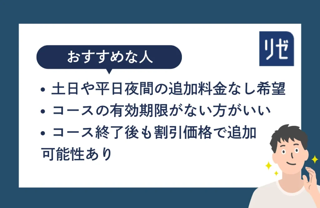 メンズリゼの医療脱毛はこんな人に向いている