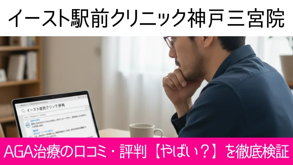 イースト駅前クリニック神戸三宮院の口コミ112件を調査｜やめた方がいい？AGA治療の結論
