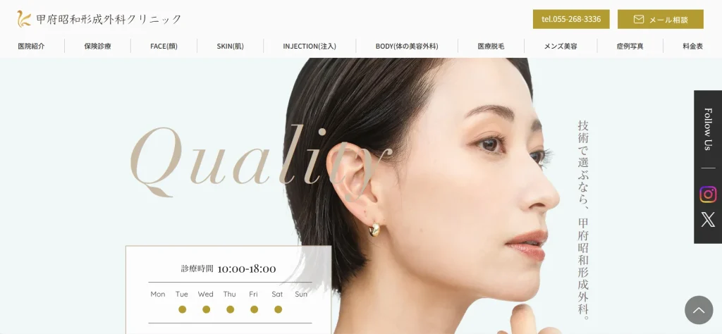 甲府昭和形成外科クリニック 婦人科形成